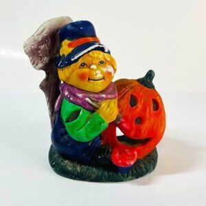 Ceramic Mold Pumpkin Jack-o’-lantern Halloween decoration,‎ Vintage